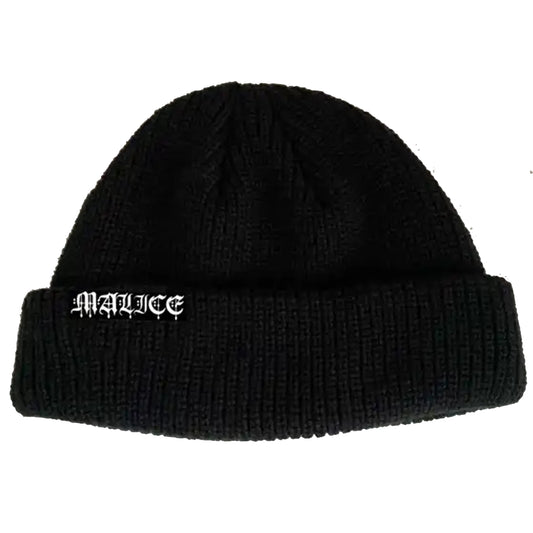 Short Woven Tag Beanie