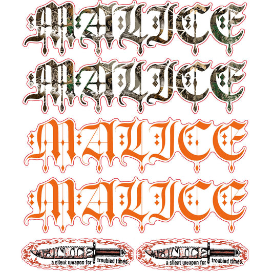 Camo & Safety orange sticker pack